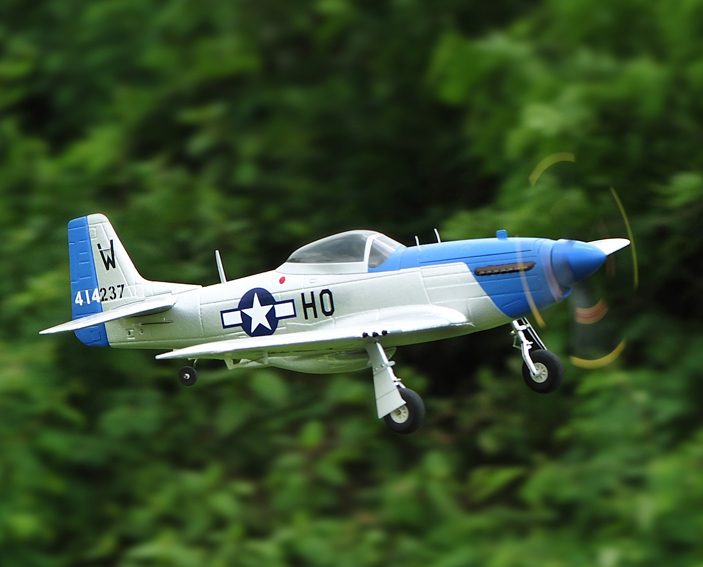 TopRC P-51D Mustang 750mm/30.00in EPO Electric RC Airplane PNP Blue