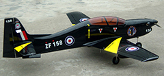 EMB 312 Tucano 120 - 65" Nitro RC Plane Black ARF