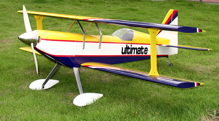 Ultimate 46 42'' Nitro RC BiPlane Airplane ARF Yellow Star