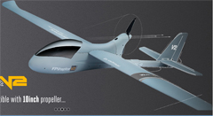 VolanterRC FPVraptor V2 Tower UAV Trim Scheme 2M Unibody Pusher (757-V2) Eelctric RC Glider Kit Version