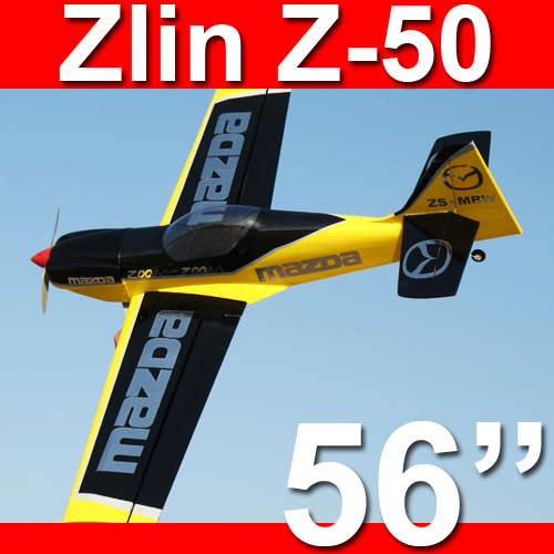 Zlin Z-50 50 - 55.9" Electric RC Airplane, Missing Canopy